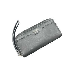 Black Guess Zip Up Wallet Wristlet
